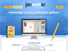 Tablet Screenshot of janweber.cz